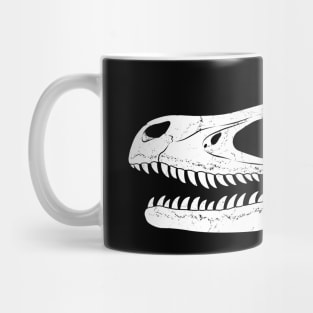 Velociraptor fossil skull Mug